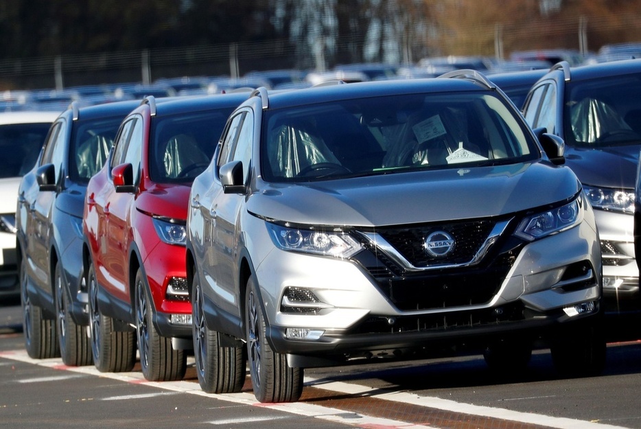 日産自動車のSUV「キャシュカイ」＝2019年、英サンダーランド（ロイター＝共同）