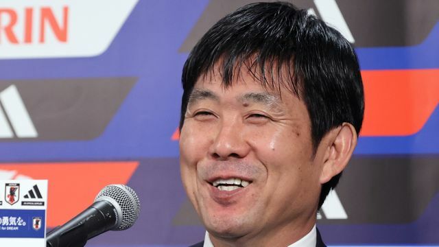 サッカー日本代表・森保一監督【写真：時事、撮影：11/8】