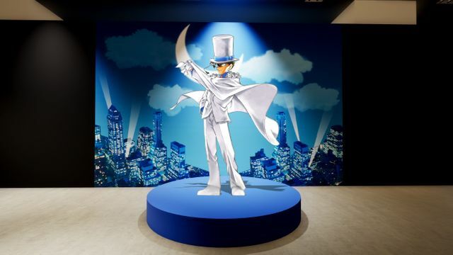 怪盗キッドを深掘りするエリアの展示イメージ　（C）青山剛昌／小学館