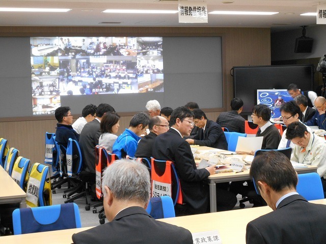 [写真]防疫態勢や農家、県民への注意喚起を決めた長野県の対策会議