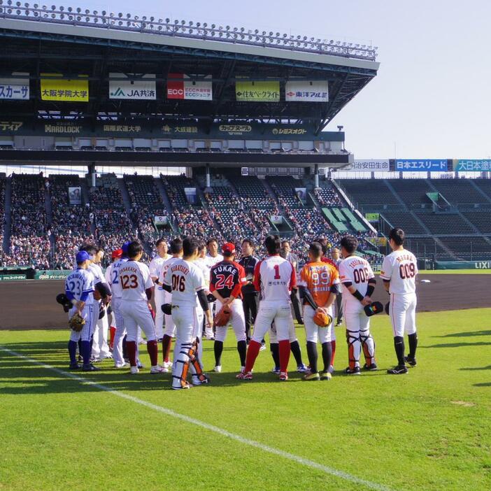 甲子園でのトライアウト風景。次なるセカンドキャリアの問題が待っている。