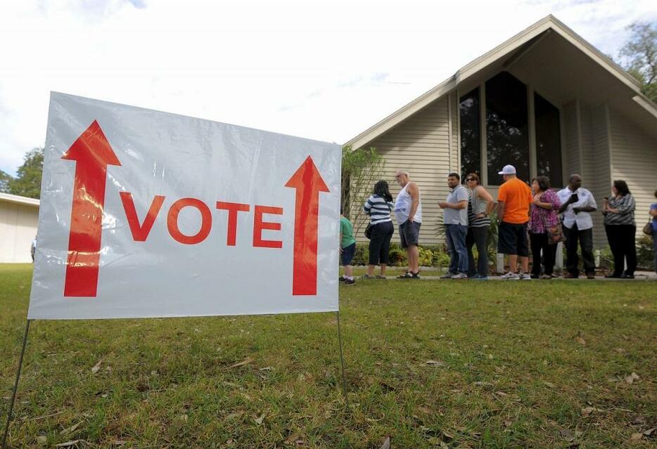 [写真]前回2012年大統領選の投票の様子。写真はフロリダ州（ロイター/アフロ）