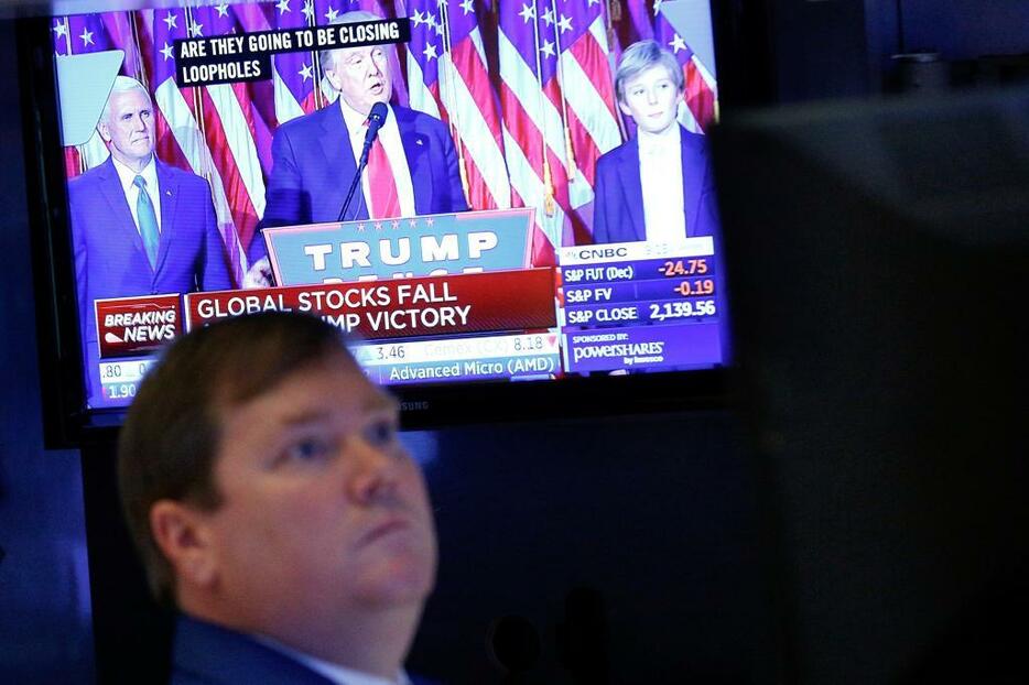 トランプ氏が大統領選勝利で政策期待からNY株は続伸した（写真：ロイター／アフロ）