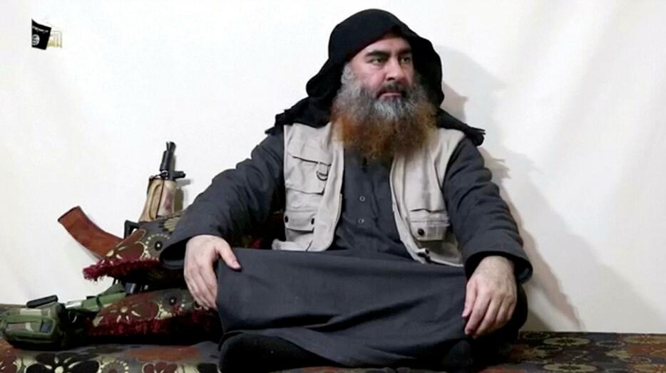 [画像]米軍が殺害したと発表したIS指導者のバグダディ容疑者（提供：Islamic State Group/Al Furqan Media Network/ロイターTV/アフロ）