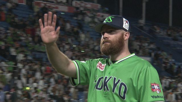 12日の巨人戦では6回1失点と力投したヤクルトのサイスニード投手