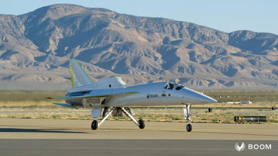 オーバーチュアのテスト機XB-1 ©2024 Boom Supersonic
