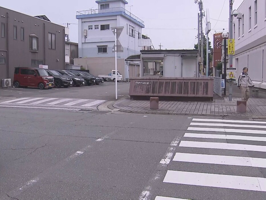 男性が転倒した現場 三重県松阪市