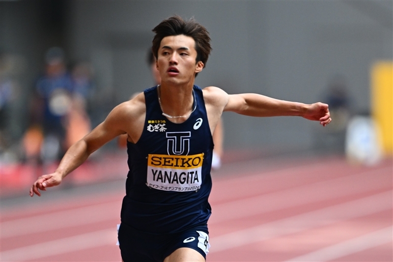 5月19日のセイコーゴールデングランプリ男子100mで優勝した栁田大輝