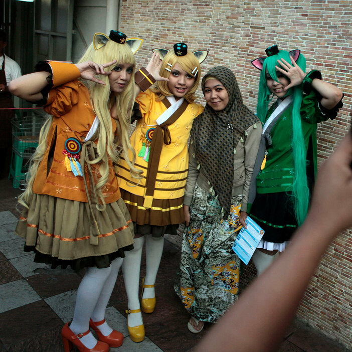 インドネシアで開催された「クールジャパン」の祭典（2012年、写真：AP/アフロ）