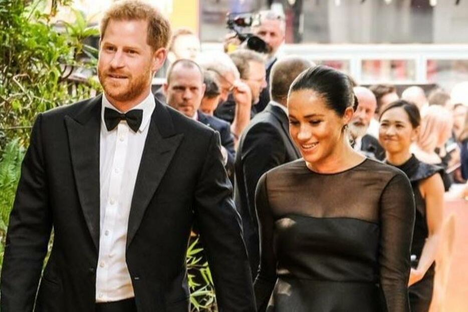 2019年公開の映画「ライオン・キング」のプレミアでのヘンリー王子とメーガン妃　Reuters Marketplace - Bang Royals Online Report