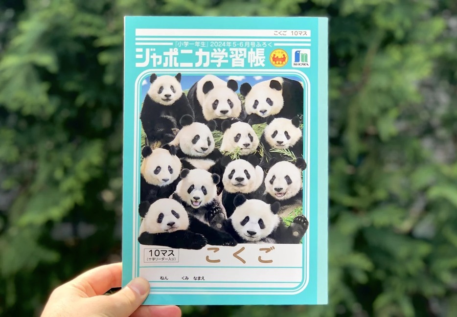 「パンダの顔当てクイズ」表紙が話題のジャポニカ学習帳