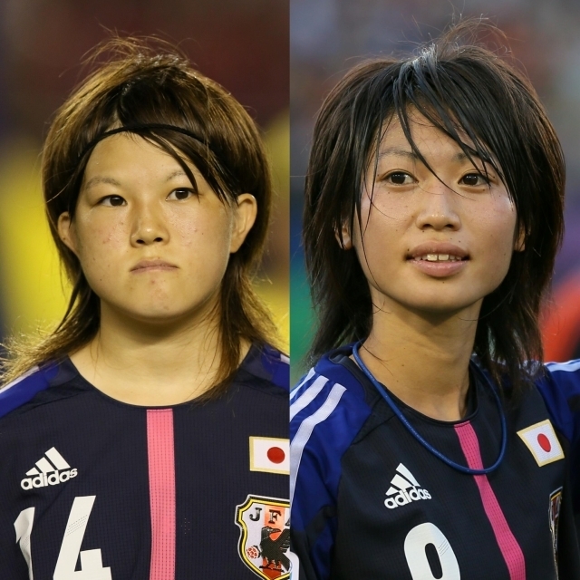 12年のU-20女子W杯で共闘した柴田（左）と田中（右）。写真：滝川敏之