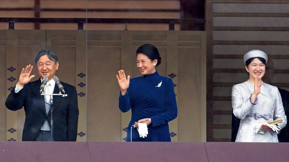 2024年、天皇誕生日の一般参賀で（写真提供：ロイター／アフロ）