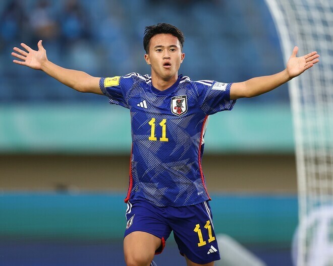 昨年のU-17W杯で４得点を挙げ、日本のベスト16進出に貢献した高岡。(C)Getty Images