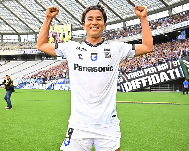 FC東京戦で途中出場から決勝点を挙げた山田。写真：金子拓弥（サッカーダイジェスト写真部）