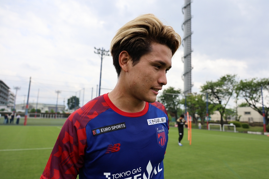 U23代表から戻り、FC東京の練習に参加した松木玖生（写真◎F.C.TOKYO）