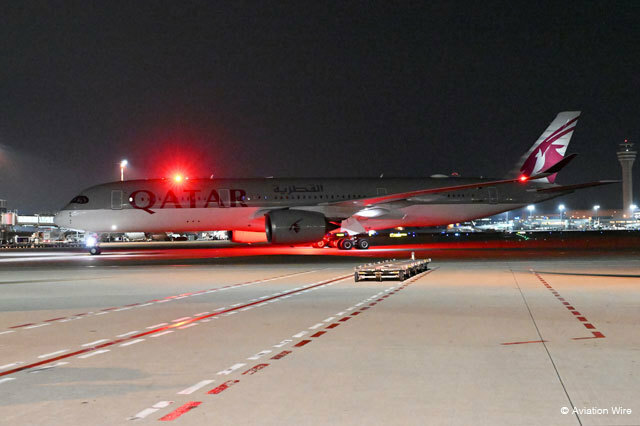 3月の定時到着率で首位となったカタール航空＝24年3月 PHOTO: Tadayuki YOSHIKAWA/Aviation Wire
