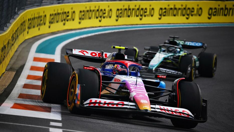 今季のドライバーズランキングではストロールを抜いて10位に浮上した角田。ここからどこまで上に迫れるのか／Red Bull Content Pool