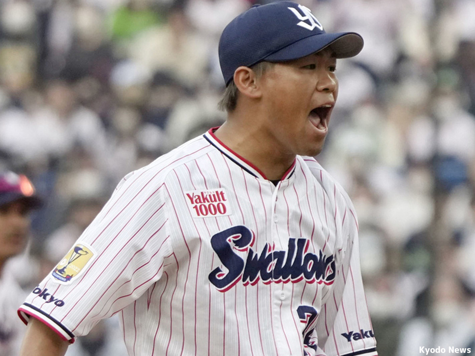 ヤクルト・田口麗斗 (C) Kyodo News