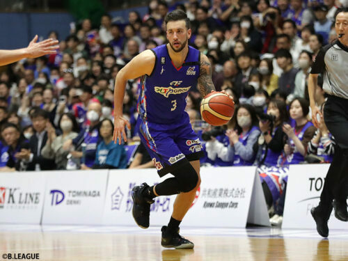 3季プレーしたFE名古屋を退団することになったエヴァンスルーク [写真]＝B.LEAGUE