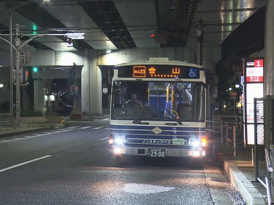 事故があったバス停 名古屋市中川区