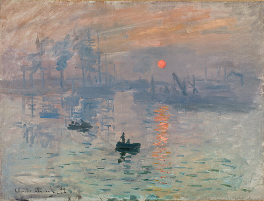 印象派という言葉が生まれるきっかけとなったクロード・モネの『印象、日の出』（1872年）。© Musée Marmottan Monet / Studio Christian Baraja SLB