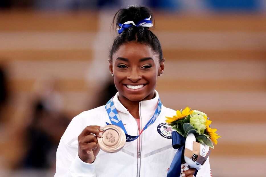 2021年8月、東京五輪でメダルを獲得した体操女子アメリカ代表のシモーネ・バイルズ選手