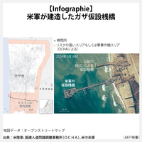 【Infographie】米軍が建造したガザ仮設桟橋