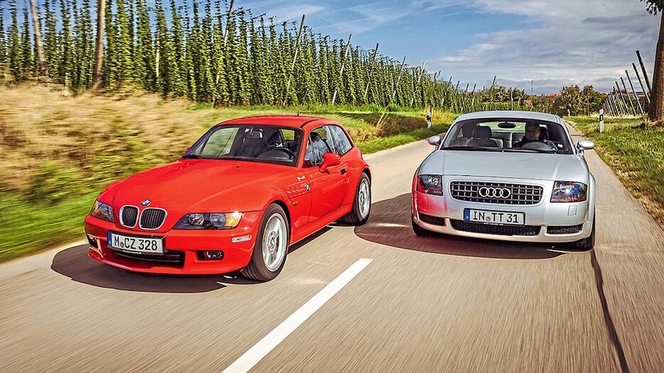 バイエルンのカルトクーペ「アウディ TT」と「BMW Z3」は名車として語り継がれる。