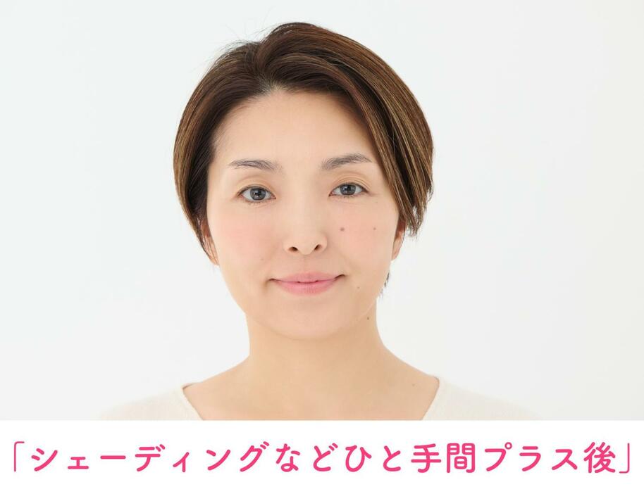 「シェーディングなどひと手間プラス後」のレイナさん