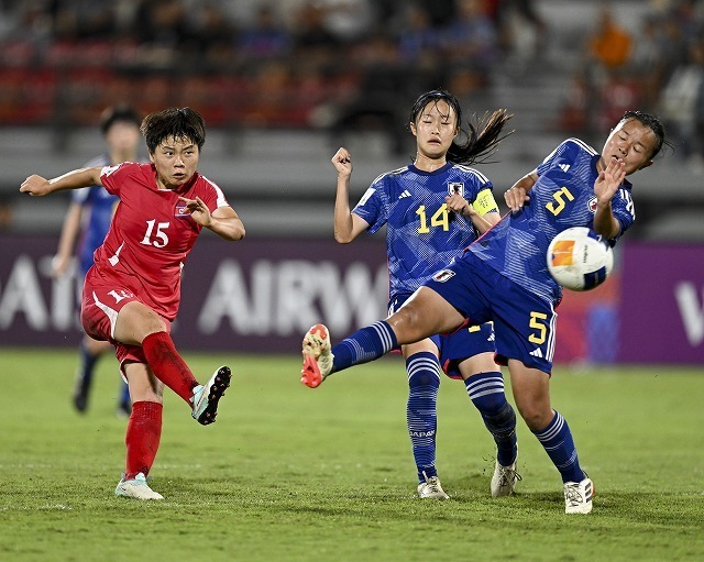 北朝鮮に０－１で敗れ、日本は準優勝に終わった。（C）AFC