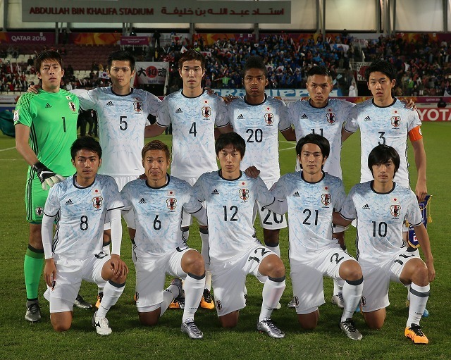 2016年U-23アジア杯決勝の先発メンバー。リオ世代では最終予選組からほとんどの選手が本大会にも出場した。（C）SOCCER DIGEST