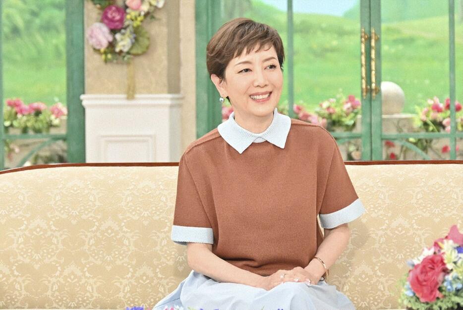 5月10日放送の「徹子の部屋」に出演した戸田恵子さん＝テレビ朝日提供