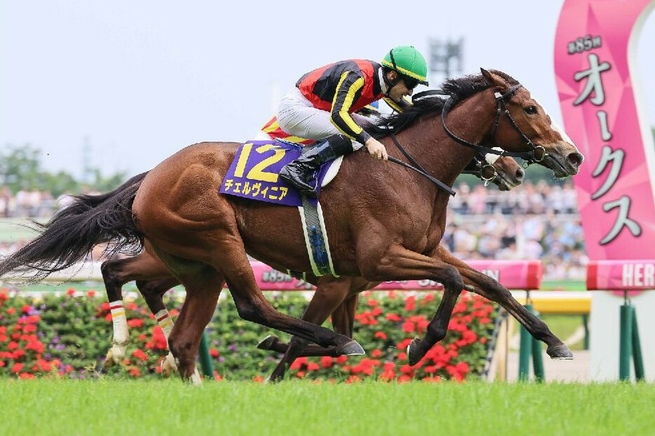 桜花賞馬を外から捉えた2番人気チェルヴィニアが樫の女王の座に