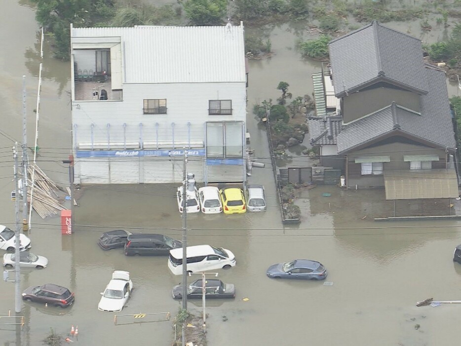 冠水した愛知県豊川市 2023年6月3日