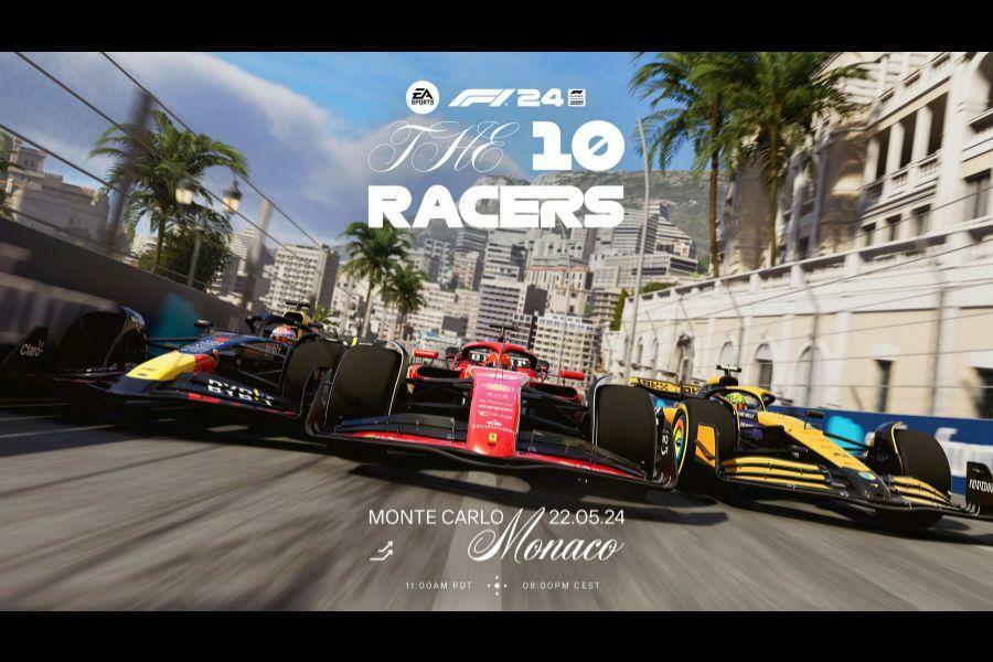 F1モナコGP前に開催される『F1 24』の公式イベントがライブストリーミングされる予定だ。(C)F1, EA