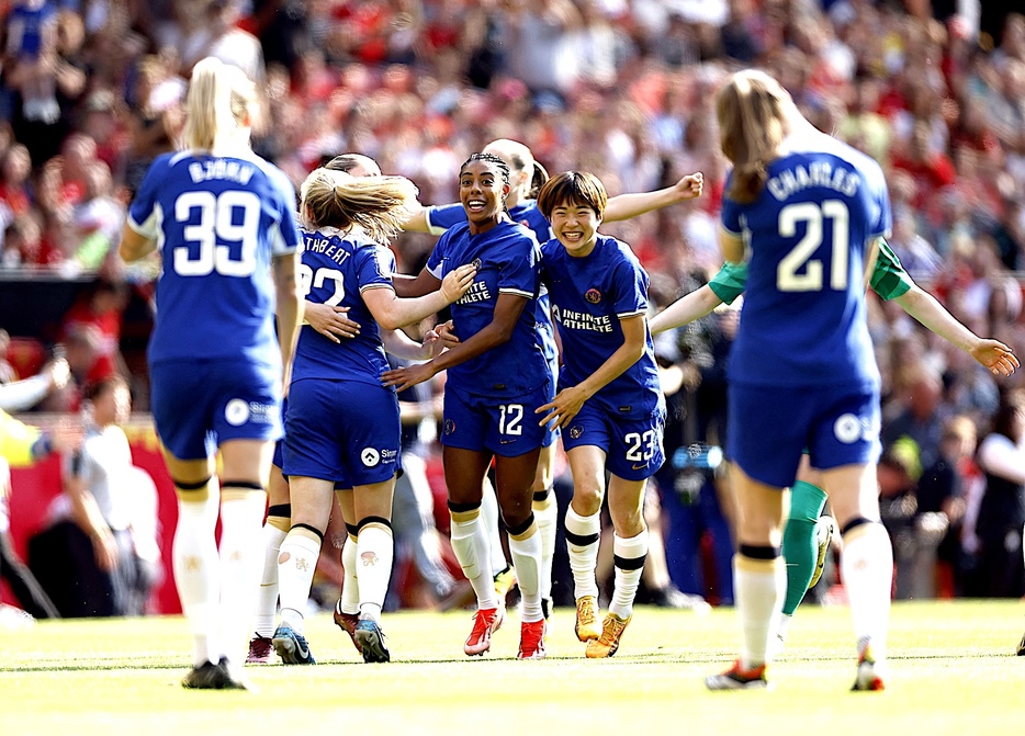 なでしこジャパンの浜野まいかは、今季、イングランド・女子スーパーリーグ（WSL）で5連覇に貢献（写真＝ロイター/アフロ）