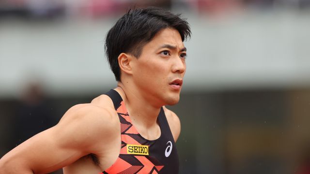 右脚の違和感でパリ五輪を断念した陸上・山縣亮太選手(写真：YUTAKA/アフロスポーツ)