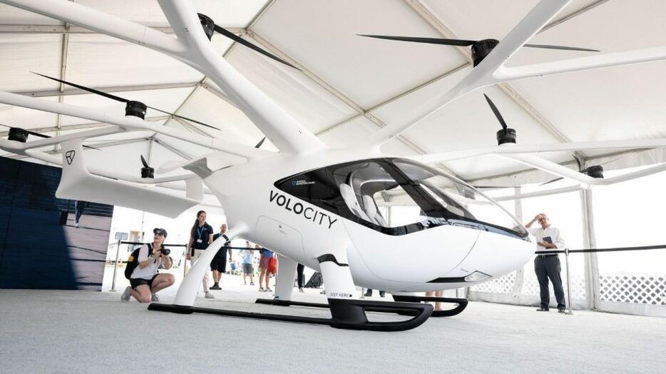 VoloCityには9個の充電式バッテリーが搭載されている　©Volocopter GmbH – All rights reserved.