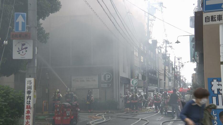 京都市下京区で火災