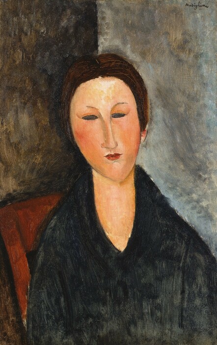 アメデオ・モディリアーニ《若い女の胸像（マーサ嬢）》1916-17年頃