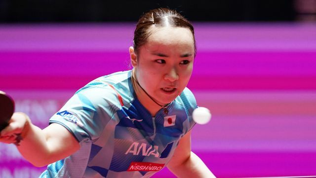 卓球・伊藤美誠選手(写真：千葉 格/アフロ)