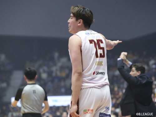 越谷での1シーズン目を終えて手応えを口にした井上 [写真]＝B.LEAGUE