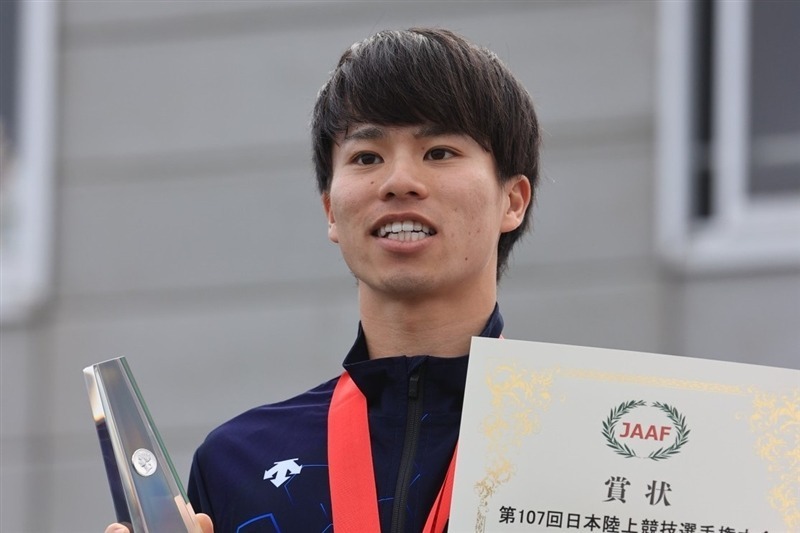 24年日本選手権20km競歩を制してパリ五輪代表を決めた池田向希（旭化成）