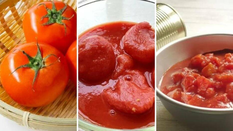 【生トマト・トマト缶】トマト、カットトマト、ホールトマト使い分けのコツは？保存方法とあわせて解説
