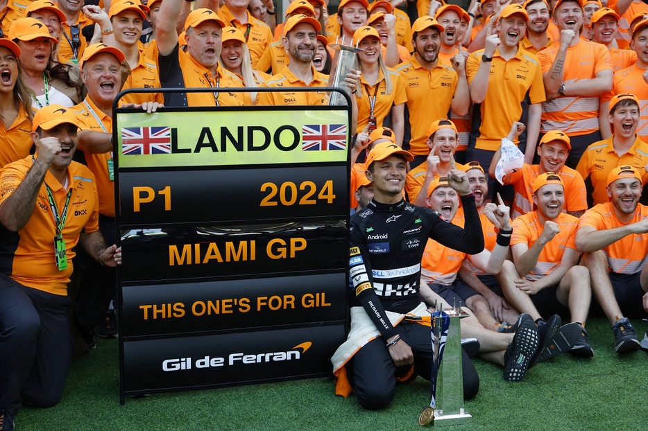2024年F1第6戦F1マイアミGP　ランド・ノリス（マクラーレン）がF1初優勝