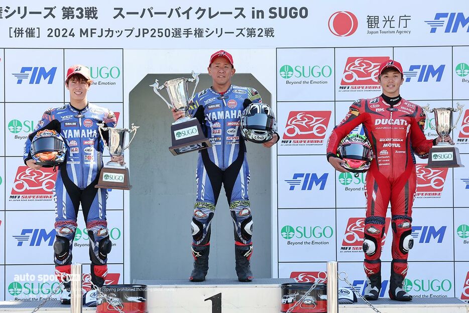 2024全日本ロード第3戦SUGO JSB1000 レース1 優勝：中須賀克行（YAMAHA FACTORY RACING TEAM）