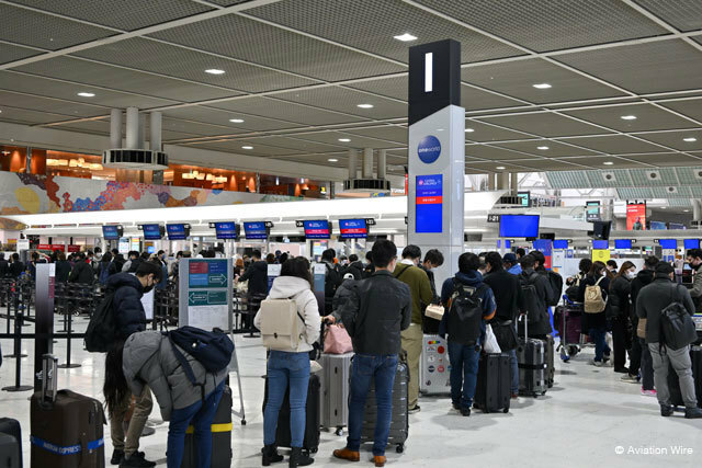 訪日客数など中期経営計画の経営目標を見直した成田空港＝PHOTO: Tadayuki YOSHIKAWA/Aviation Wire