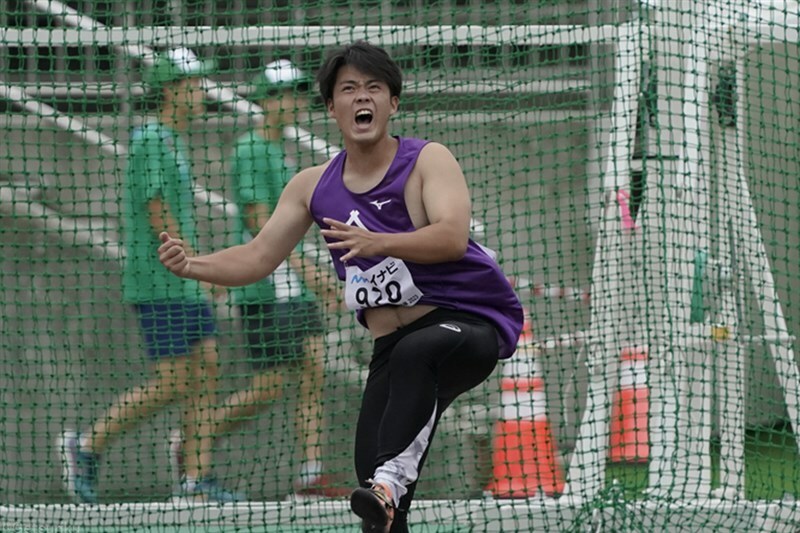 男子円盤投で優勝した田中伸明（写真は23年インターハイ）