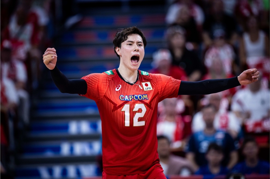 髙橋 藍（日本代表）【Photo：FIVB】